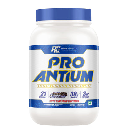 Ronnie Coleman Signature Series Pro-Antium Whey Protein, Double Chocolate, 907g (21 Servings)