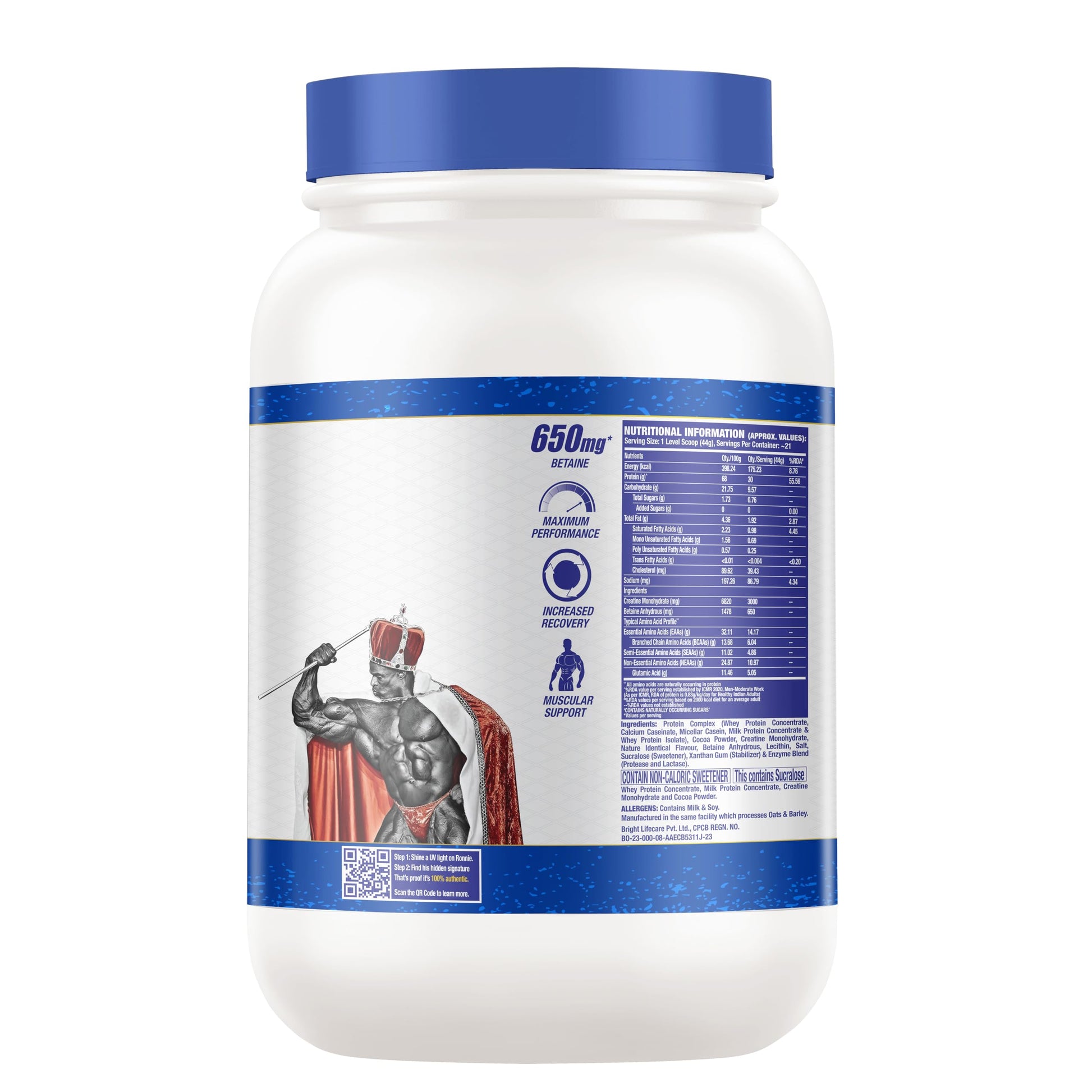Ronnie Coleman Signature Series Pro-Antium Whey Protein, Double Chocolate, 907g (21 Servings) - in use