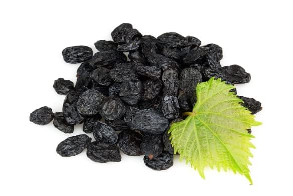 RR NUTS Seedless Black Raisins Kali Kishmish, Naturally Sun-Dried, No Added Sugar, Dried Fruit Snack - label detail