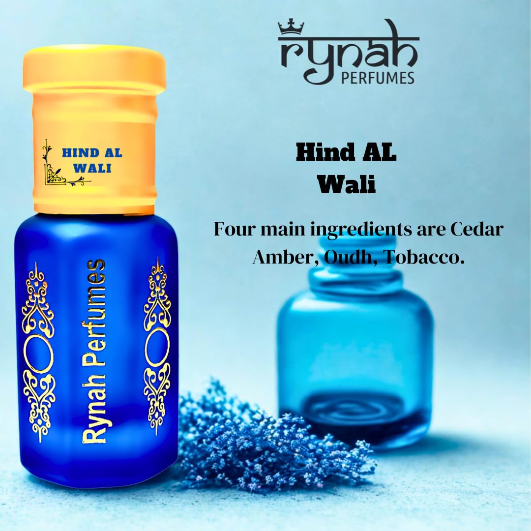 RYNAH Arabic Attar Set - 3 x 6ml Roll-On Perfume Oils (Jannat Ul Firdaus, Majmua, Hind Al Wali) - in use (25)