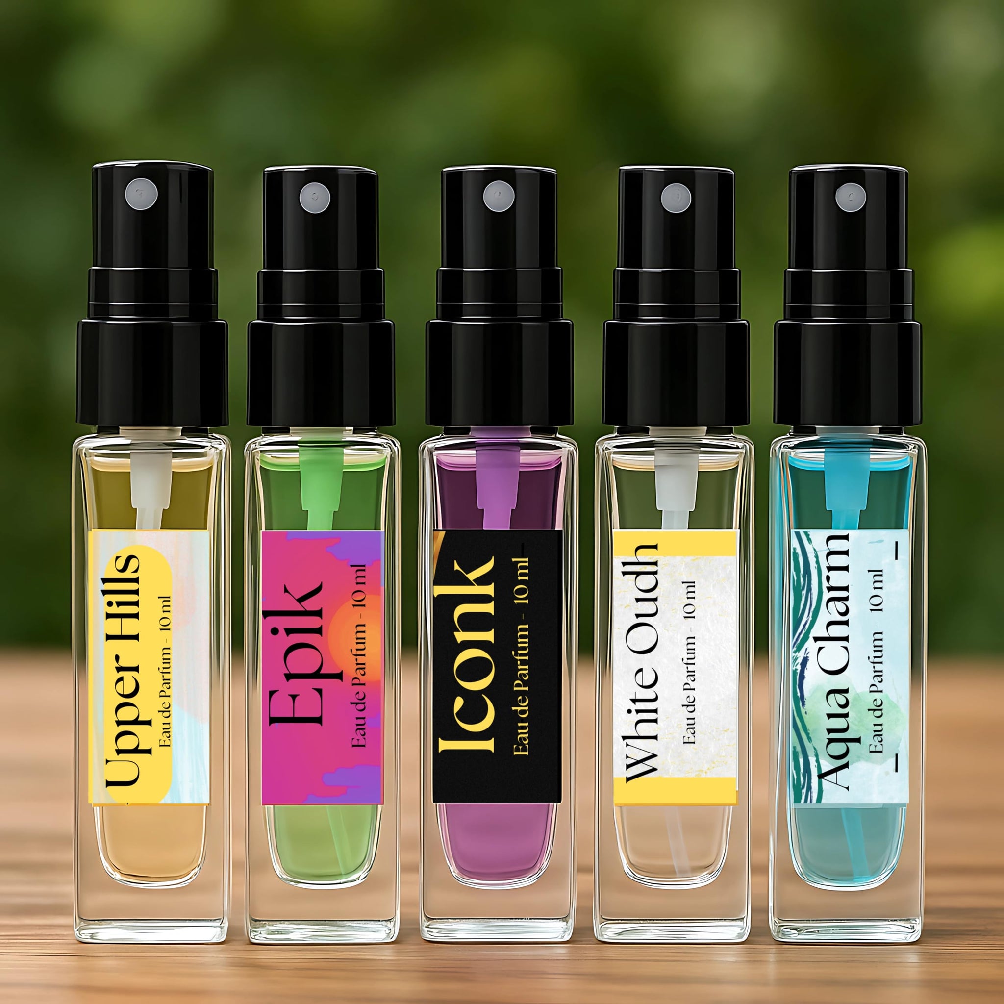 RYNAH Eau de Parfum Fragrance Sampler Set, 5 x 10ml