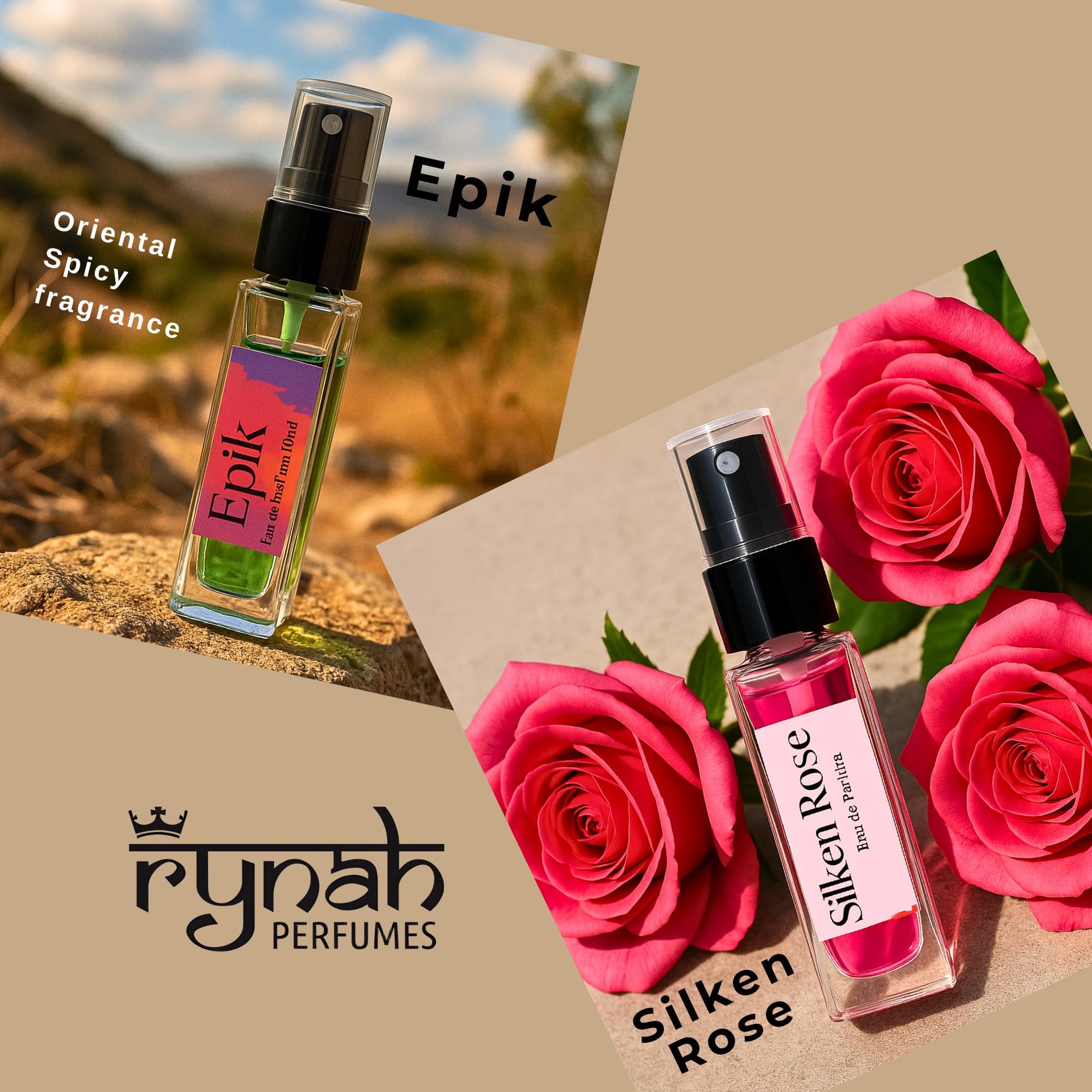 RYNAH Eau de Parfum Fragrance Sampler Set, 5 x 10ml - label detail (15)