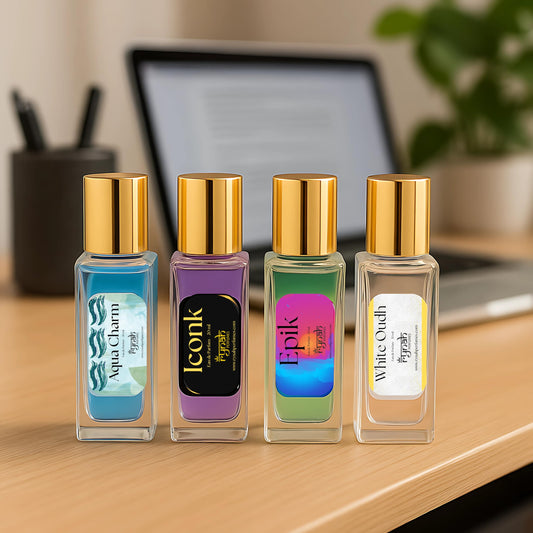 RYNAH Men's Perfume Gift Set, 4 x 20ml Eau de Parfum, Travel-Friendly Fragrance Collection