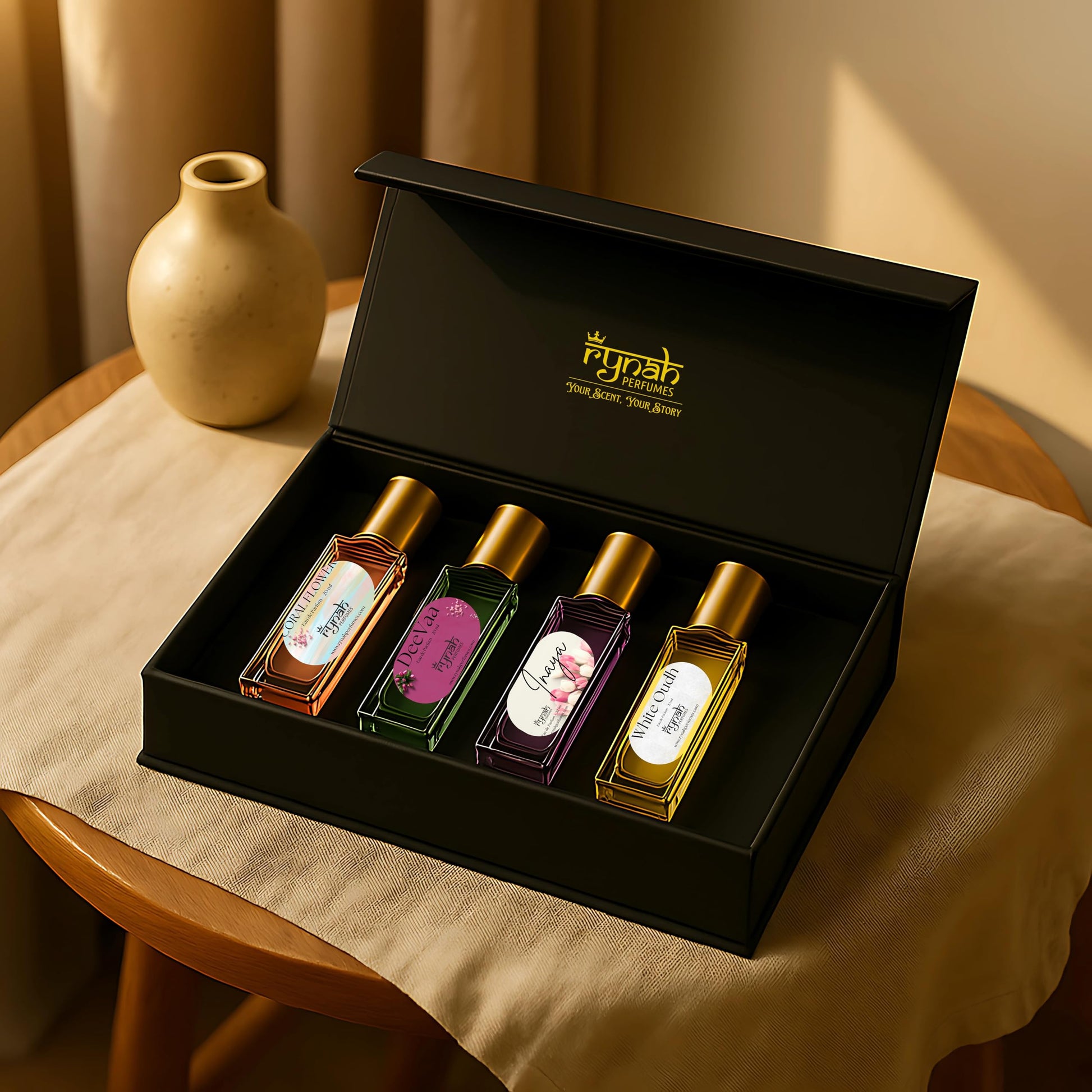 RYNAH Men's Perfume Gift Set, 4 x 20ml Eau de Parfum, Travel-Friendly Fragrance Collection (24)