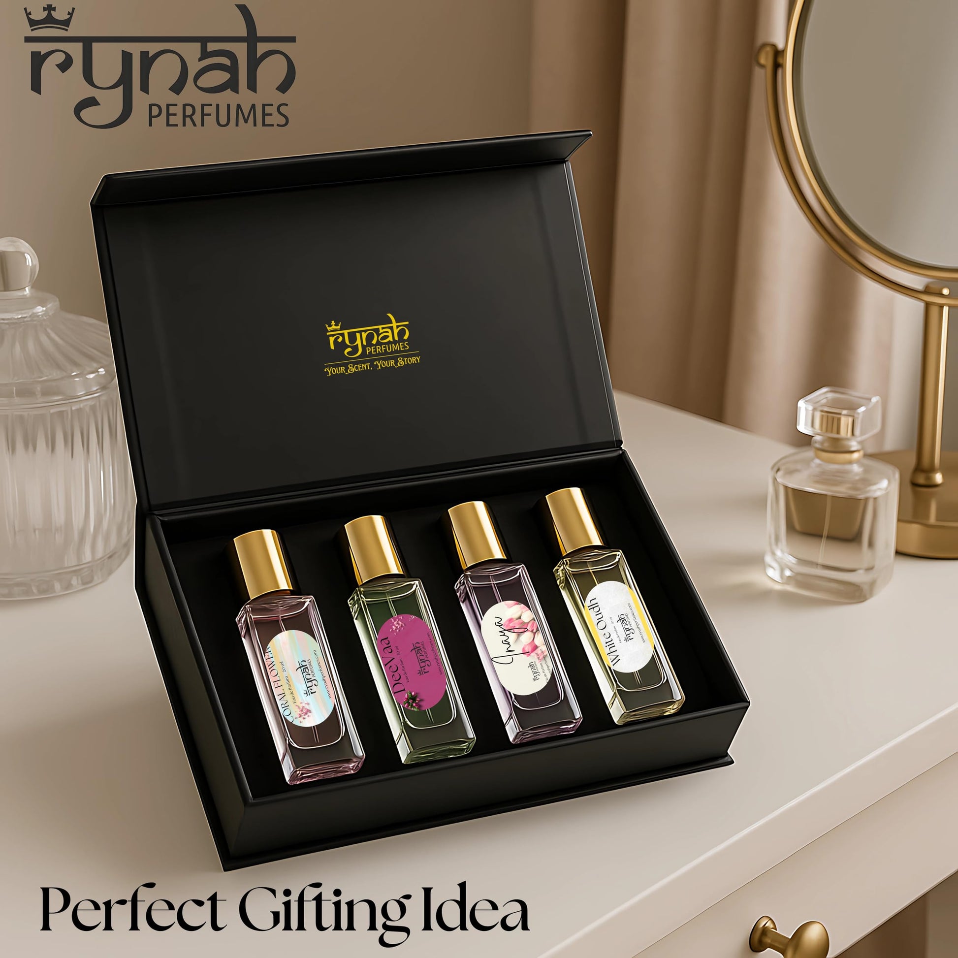 RYNAH Men's Perfume Gift Set, 4 x 20ml Eau de Parfum, Travel-Friendly Fragrance Collection - ingredients panel (25)