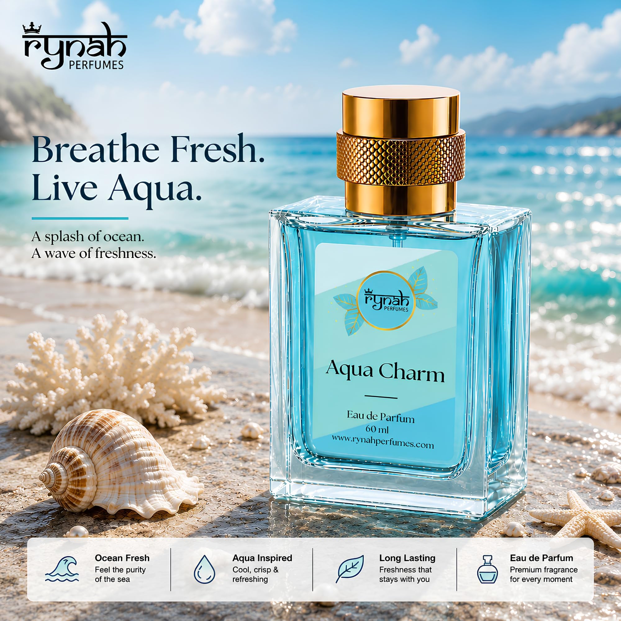 RYNAH Men's Perfume Gift Set, 4 x 20ml Eau de Parfum, Travel-Friendly Fragrance Collection - back view (28)