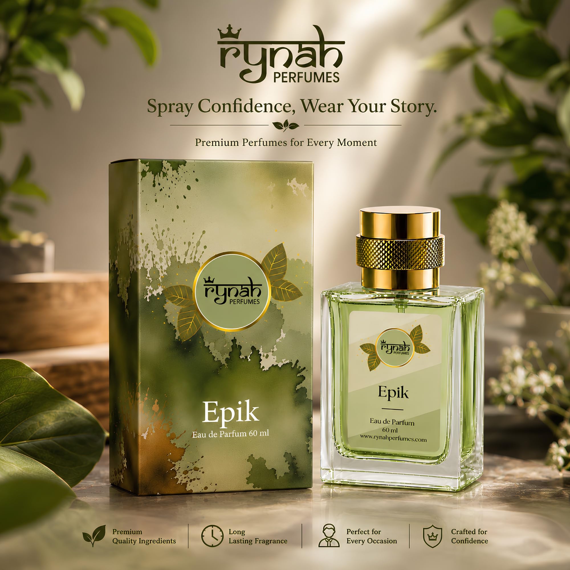 RYNAH Men's Perfume Gift Set, 4 x 20ml Eau de Parfum, Travel-Friendly Fragrance Collection - packaging (37)