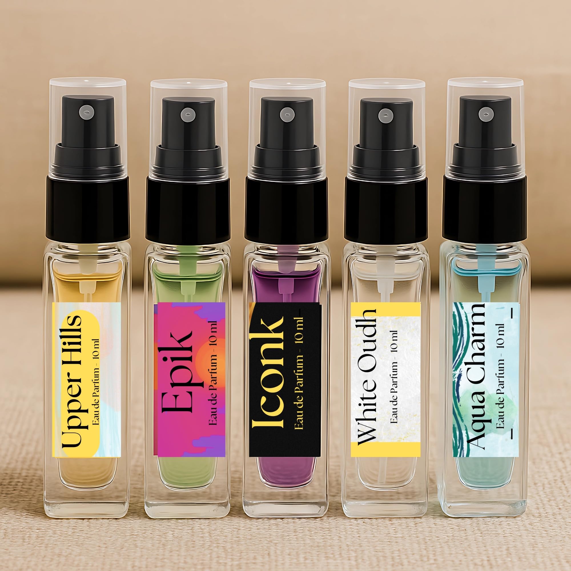 RYNAH Perfume Set for Men - 5 x 10ml Eau de Parfum Travel Gift Set (5 Unique Fragrances)