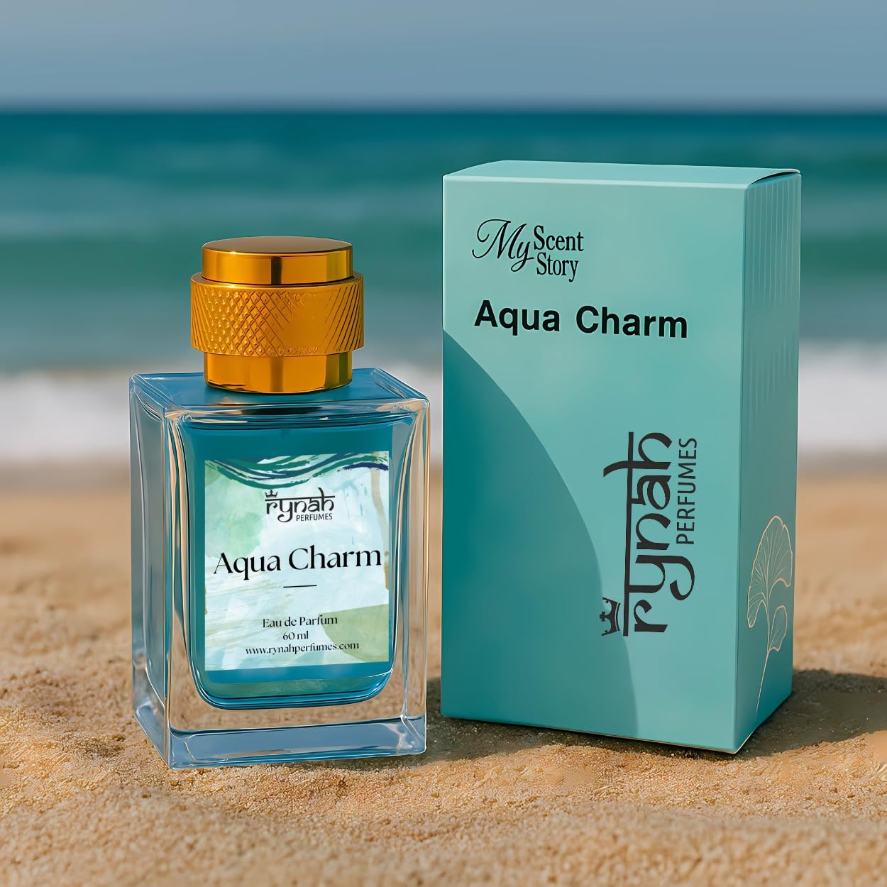RYNAH Perfume Set for Men - 5 x 10ml Eau de Parfum Travel Gift Set (5 Unique Fragrances) - label detail