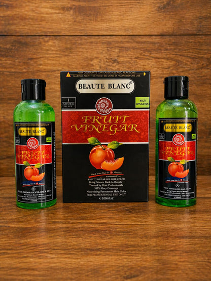 Sajja Craft Beaute Blanc Fruit Vinegar Semi-Permanent Hair Color Gel, 200ml (Pack of 2), for Color-Treated Hair