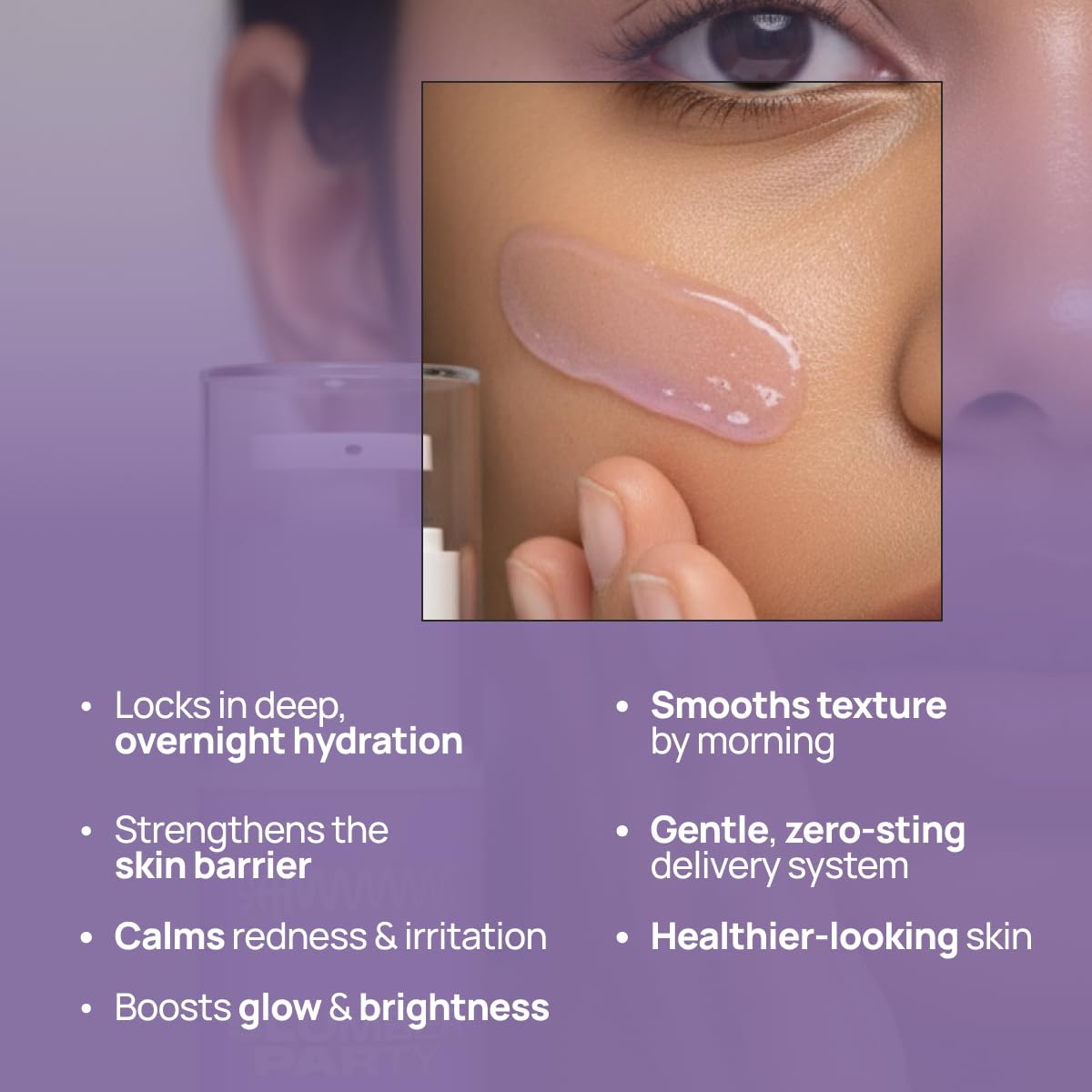 Sammmm Slumber Party Overnight Sleeping Mask, 50g, 5-Ceramide Complex, Vegan Formula - front view