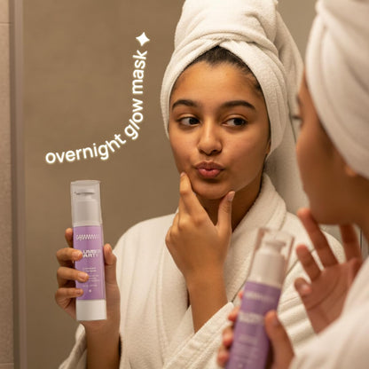 Sammmm Slumber Party Overnight Sleeping Mask, 50g, 5-Ceramide Complex, Vegan Formula - back view