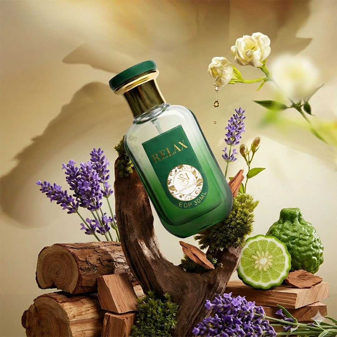 SANSI MAYO Aura Eau de Parfum for Men, 30ml, Fresh Woody Scent with Clean Refined Notes - label detail (34)