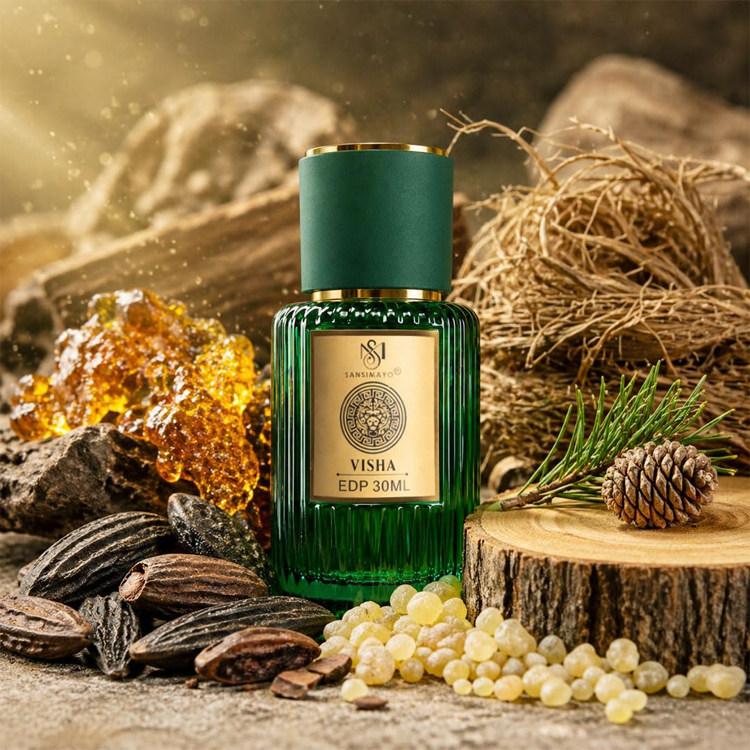 SANSI MAYO Aura Eau de Parfum for Men, 30ml, Fresh Woody Scent with Clean Refined Notes - label detail (41)