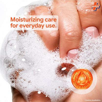 Savlon Moisture Shield Liquid Handwash Refill, 1.3L, 90% Natural Origin, Dermatologically Tested, for All Skin Types - label