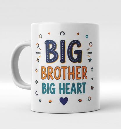SawardawalasBig Brother Big Heart Rakhi Gift Hamper | Ceramic Coffee Mug, Evil Eye Rakhi, Guardian Bell Keychain, Roli Chawal