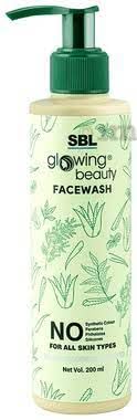 SBL Face Wash, 200ml, with Natural Ingredients, Unisex Daily Skin Cleanser for Adults