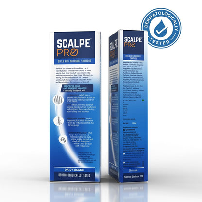 Scalpe Pro Daily Dandruff Care Shampoo with Climbazole and ZPTO, Unisex for Women and Men - close-up detail