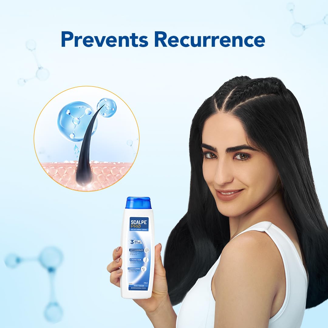 Scalpe Pro Daily Dandruff Care Shampoo with Climbazole and ZPTO, Unisex for Women and Men - packaging