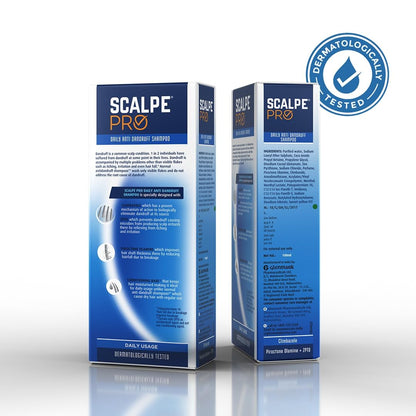 Scalpe Pro Daily Dandruff Care Shampoo with Climbazole and ZPTO, Unisex for Women and Men - ingredients panel