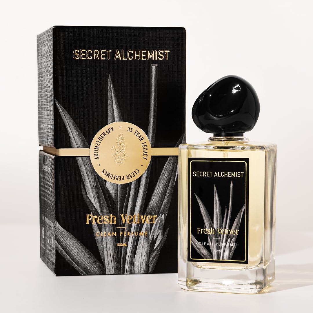 Secret Alchemist Fresh Vetiver Parfum 100ml, 25% Oil Concentration, Men, IFRA Certified