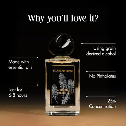 Secret Alchemist Fresh Vetiver Parfum 100ml, 25% Oil Concentration, Men, IFRA Certified - label detail (14)