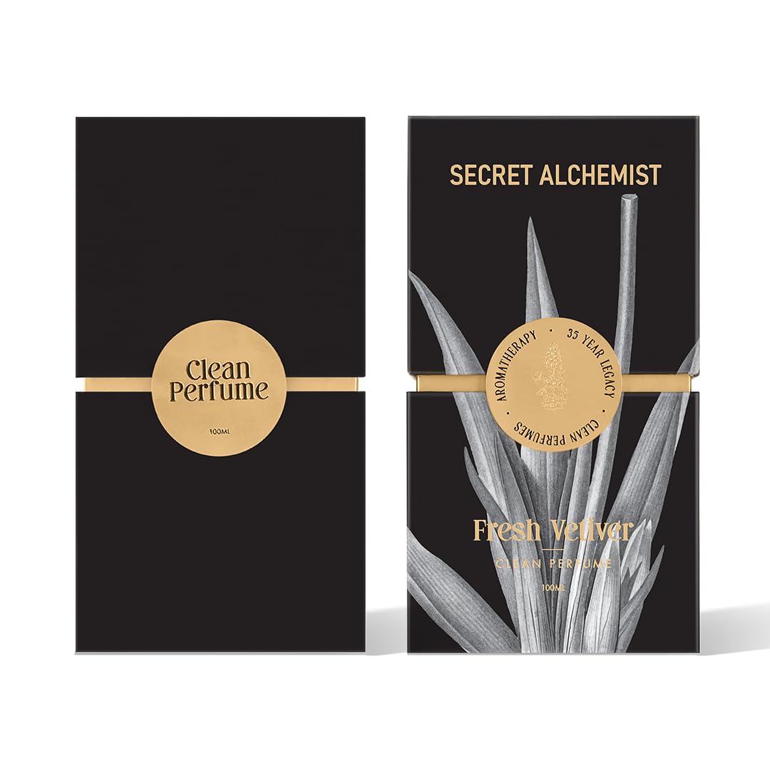 Secret Alchemist Fresh Vetiver Parfum 100ml, 25% Oil Concentration, Men, IFRA Certified - in use