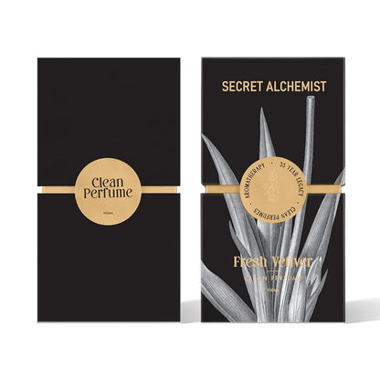 Secret Alchemist Fresh Vetiver Parfum 100ml, 25% Oil Concentration, Men, IFRA Certified - in use