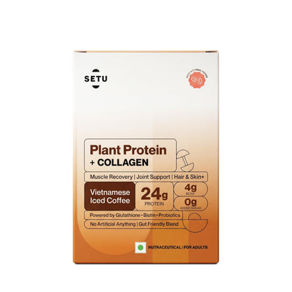 SETU Plant Protein with Veg Collagen Powder 1 kg Pea Rice Isolate Vegan Non-GMO FSSAI (28)