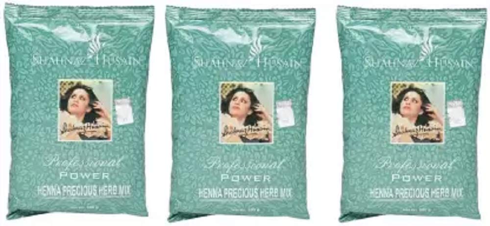 Shahnaz Herbals Henna Combo Pack, 3 x 200g, Natural Ammonia-Free Hair Coloring Powder