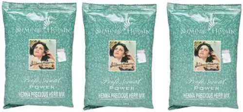 Shahnaz Herbals Henna Combo Pack, 3 x 200g, Natural Ammonia-Free Hair Coloring Powder