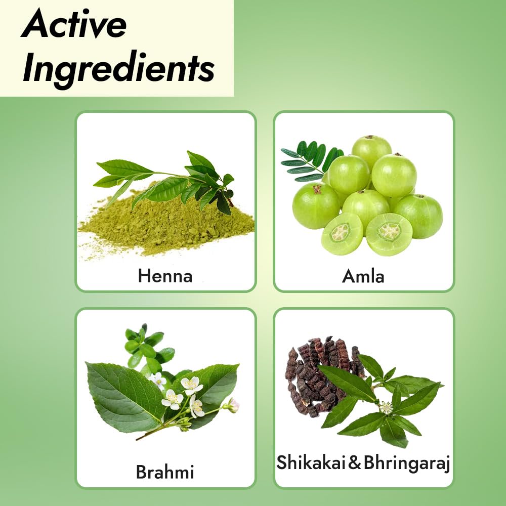 Shahnaz Herbals Natural Herbal Hair Color, Ayurvedic Henna Hair Dye - Hair Coloring Agent - label detail (13)