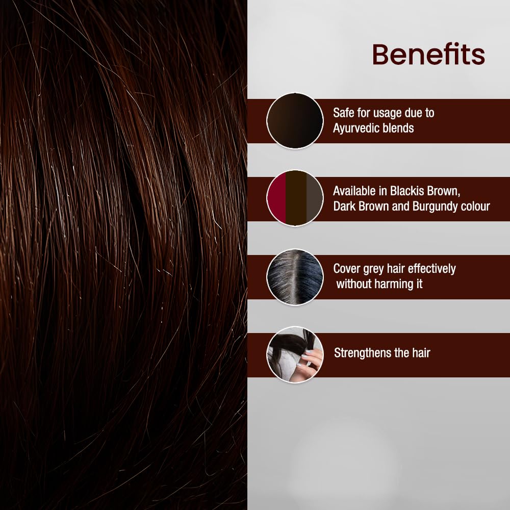 Shahnaz Herbals Natural Herbal Hair Color, Ayurvedic Henna Hair Dye - Hair Coloring Agent - back view (19)