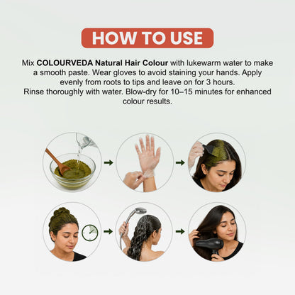 Shahnaz Herbals Natural Herbal Hair Color, Ayurvedic Henna Hair Dye - Hair Coloring Agent - label detail