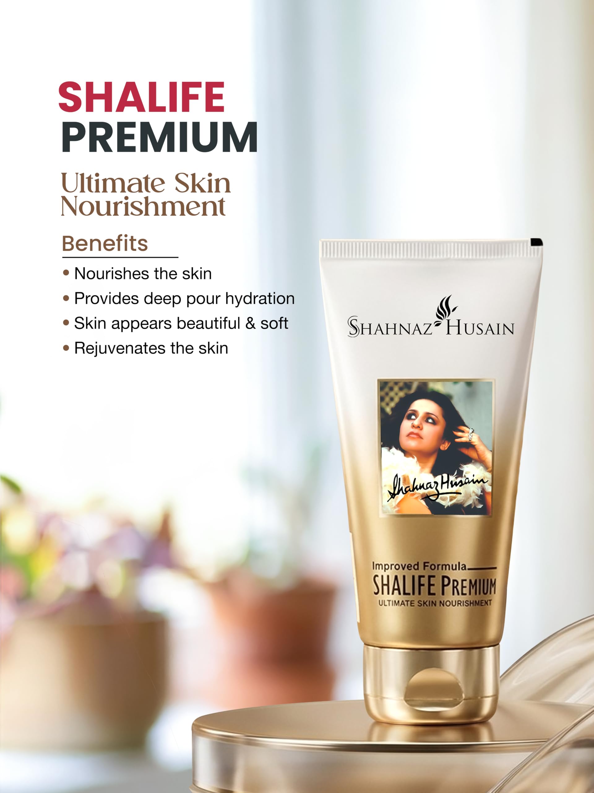 Shahnaz Herbals Shalife Night Cream, 60g, Ayurvedic Skin Moisturizer for Face - front view