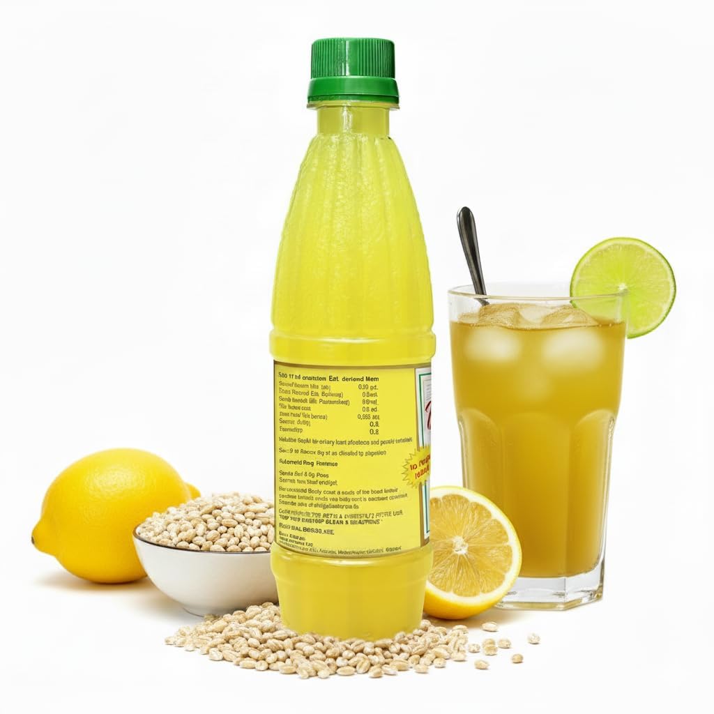 SHELTER Lemonade Barley Water Ayurvedic Drink, No Added Sugar, Ready-to-Drink Herbal Beverage - back view