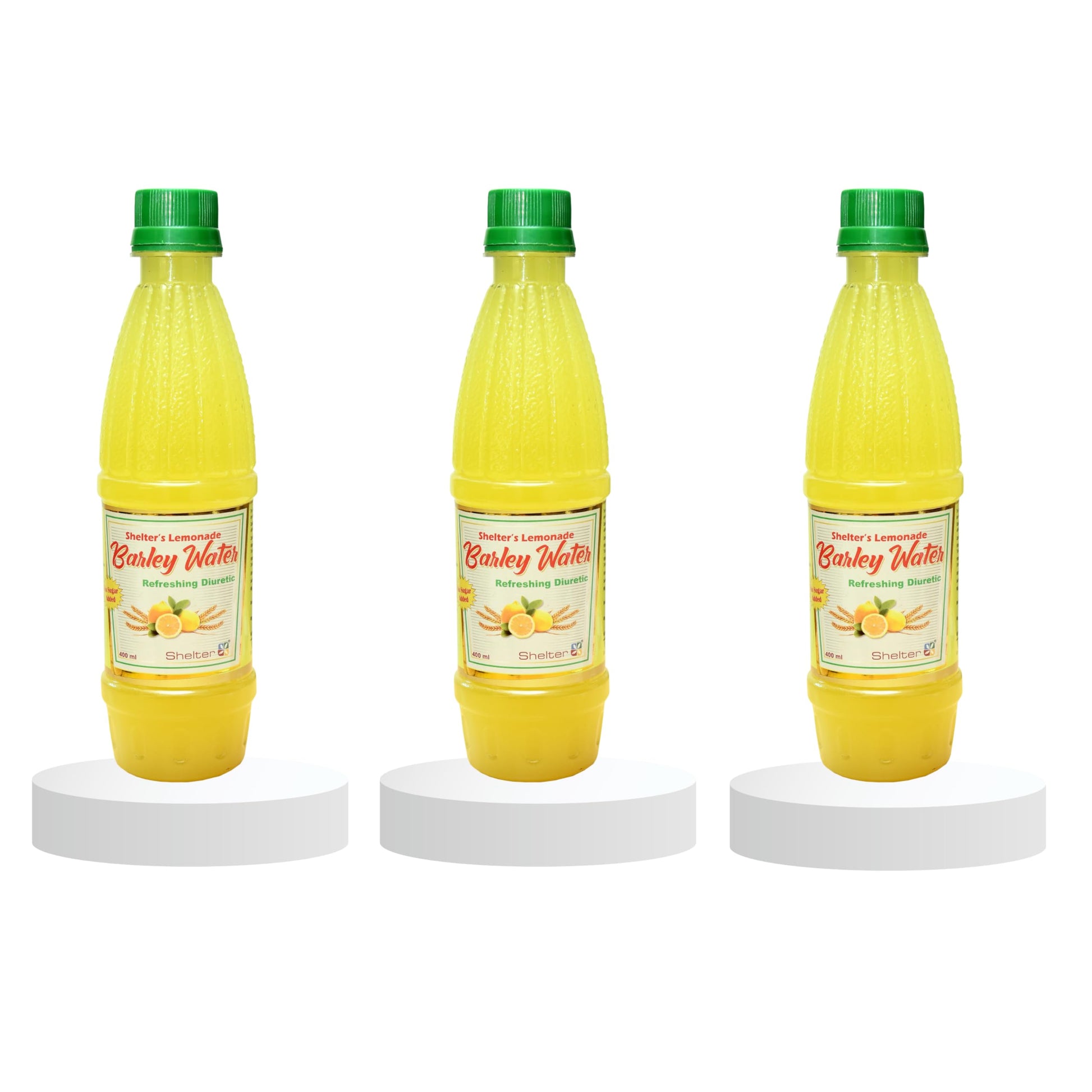 SHELTER Lemonade Barley Water Ayurvedic Drink, No Added Sugar, Ready-to-Drink Herbal Beverage (8)