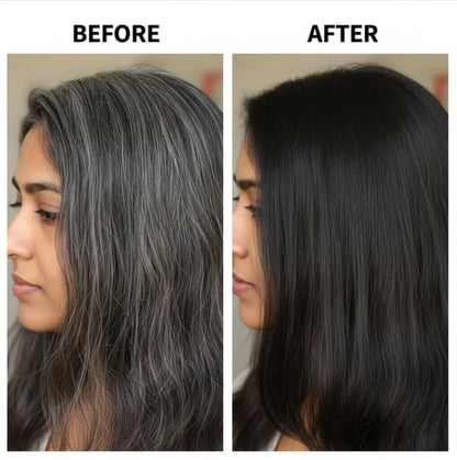SHESHA NATURALS Nilini Ayurvedic Hair Colour Kit, 40g, Ammonia-Free, Peroxide-Free, Henna-Based - label detail