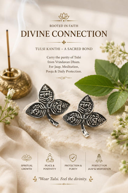 Shree Shyam Enterprises Silver-Plated Metal Bel Patra Leaves for Shivling Pooja - Artificial Bilva Patra for Home Temple Deco