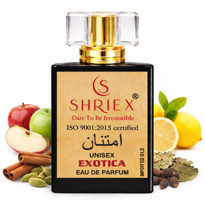Shriex Exotica Eau de Parfum, 50ml, Unisex Fragrance for Men and Women
