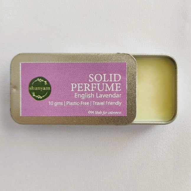 Shunyam Natural Solid Perfume, Alcohol-Free Unisex Fragrance, Shea Butter, Sliding Tin, 10g - packaging (11)