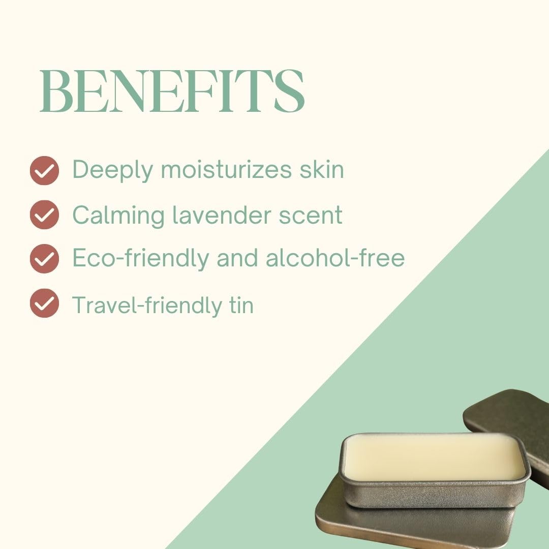 Shunyam Natural Solid Perfume, Alcohol-Free Unisex Fragrance, Shea Butter, Sliding Tin, 10g - in use