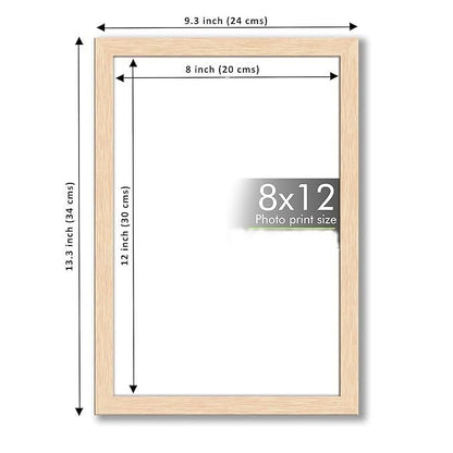 Shyam Baba Customized Photo Collage Frame, A4 Size 8x12 Inches, Wall Mountable Picture Display - back view (22)