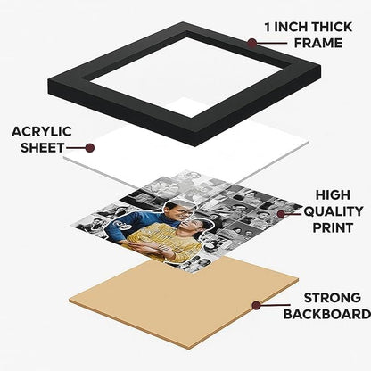 Shyam Baba Customized Photo Collage Frame, A4 Size 8x12 Inches, Wall Mountable Picture Display - packaging (8)
