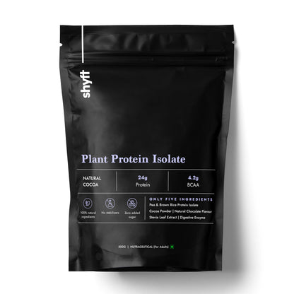 Shyft Plant Protein Isolate Pea Rice Powder, 24g Protein, 4.2g BCAA, No Added Sugar (13)