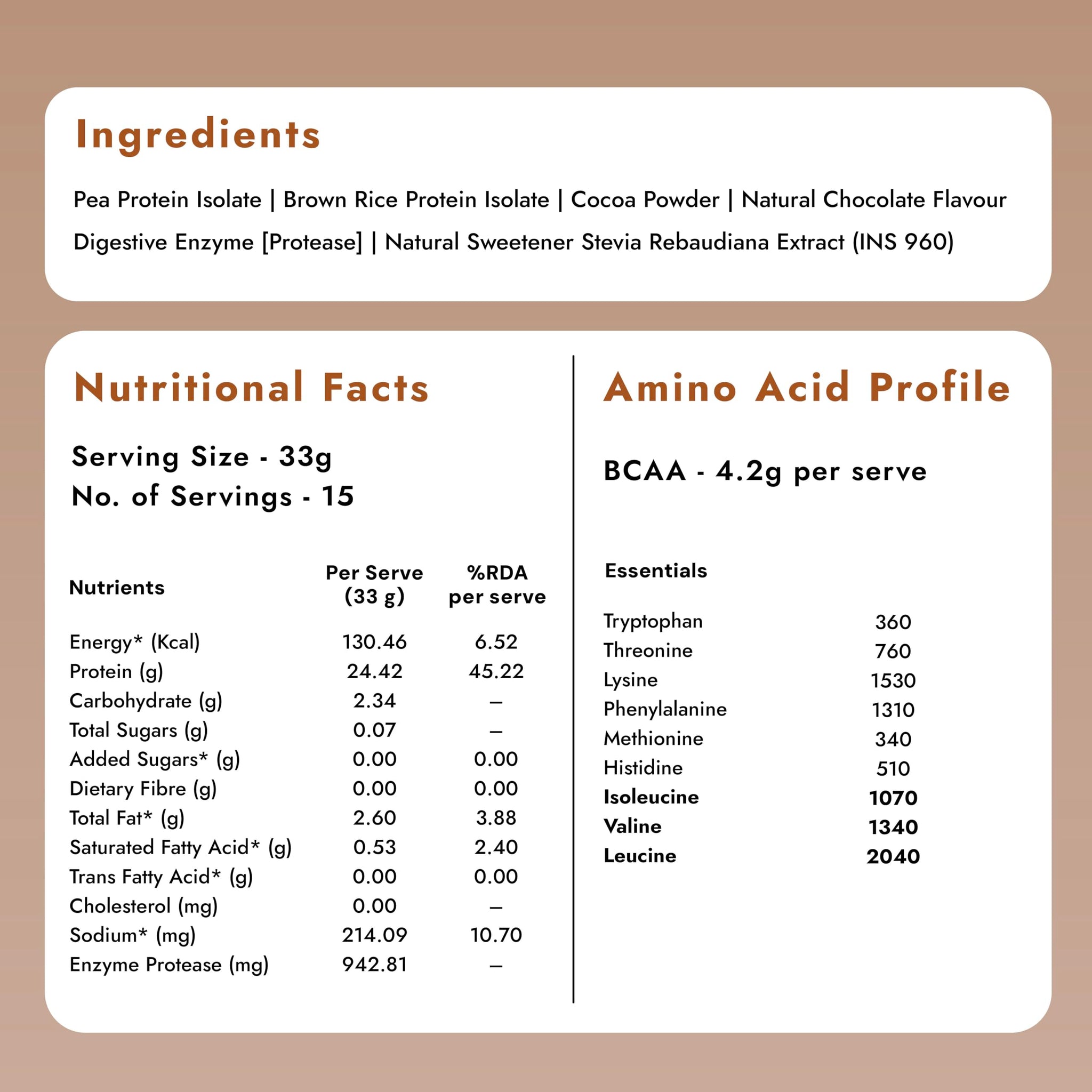 Shyft Plant Protein Isolate Pea Rice Powder, 24g Protein, 4.2g BCAA, No Added Sugar - close-up detail (19)