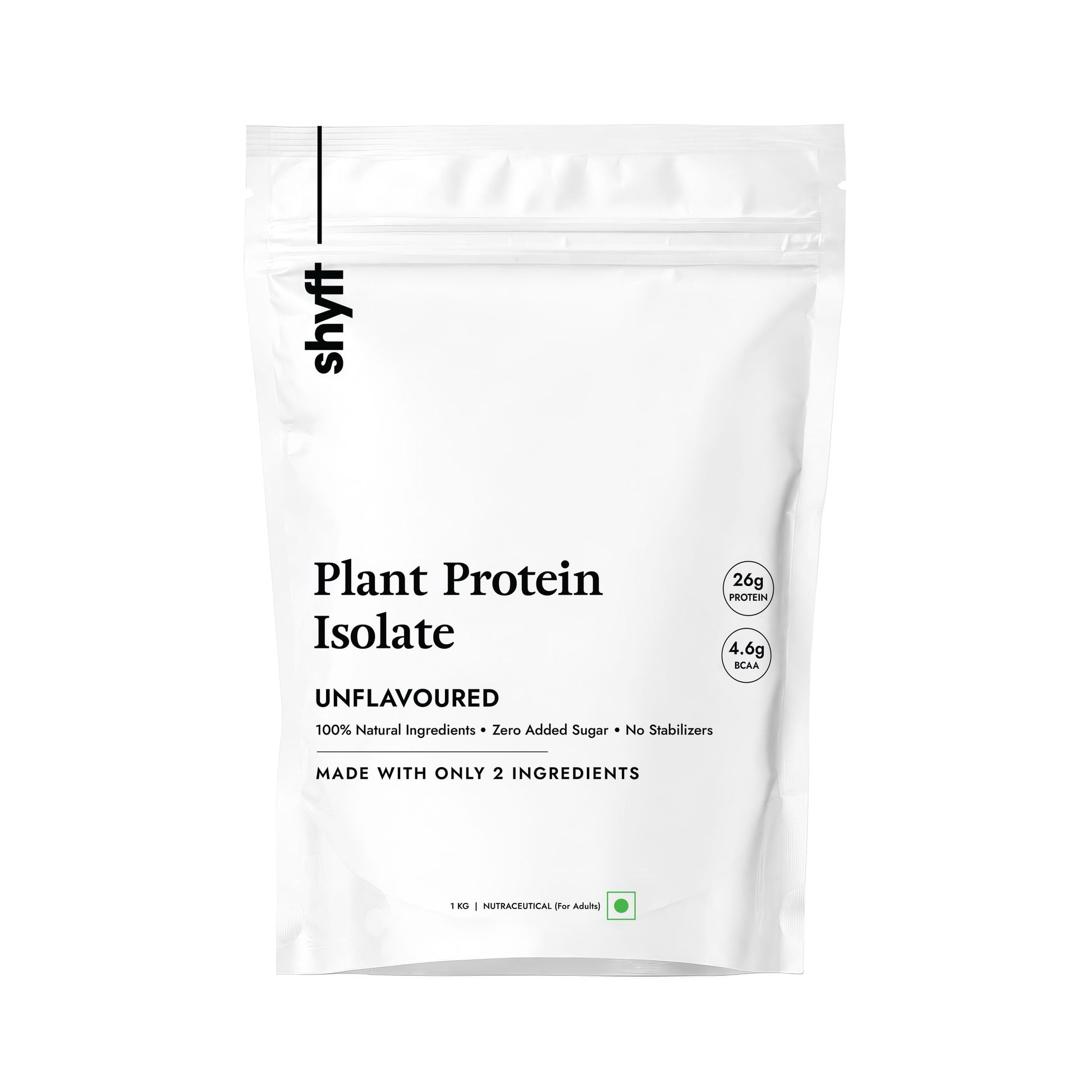 Shyft Plant Protein Isolate Pea Rice Powder, 24g Protein, 4.2g BCAA, No Added Sugar (21)