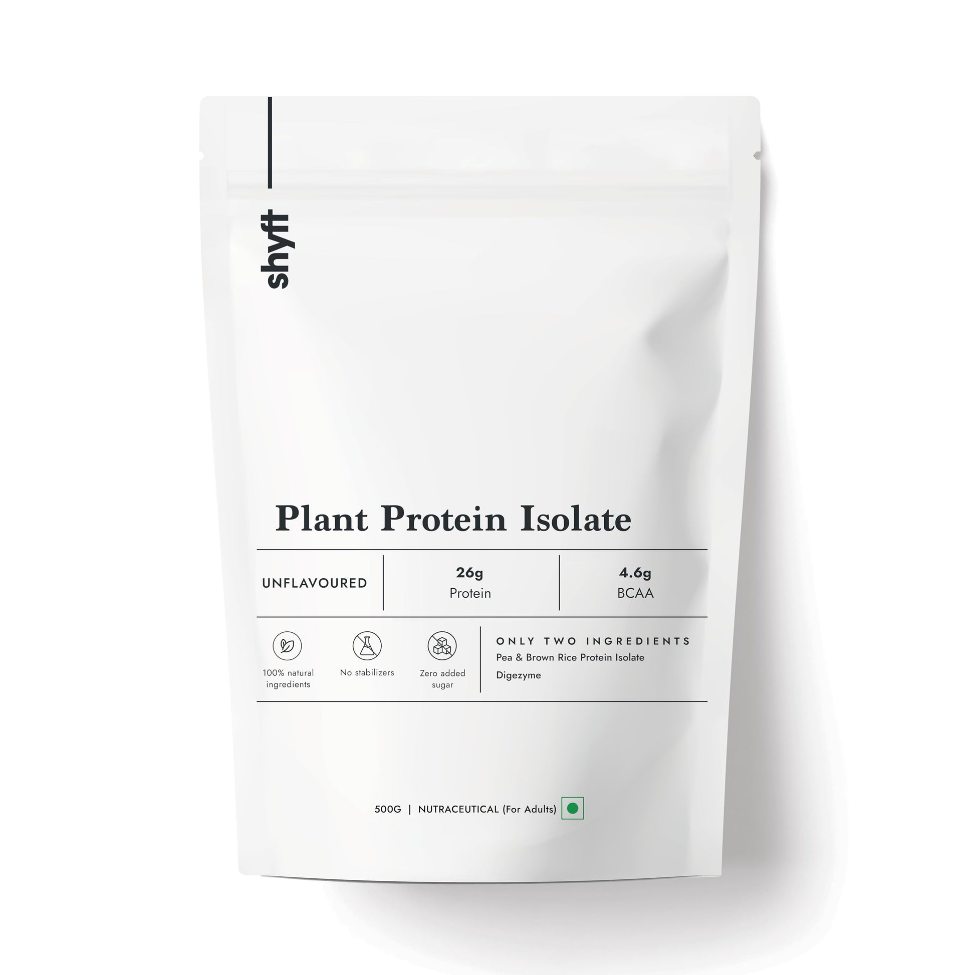 Shyft Plant Protein Isolate Pea Rice Powder, 24g Protein, 4.2g BCAA, No Added Sugar (31)