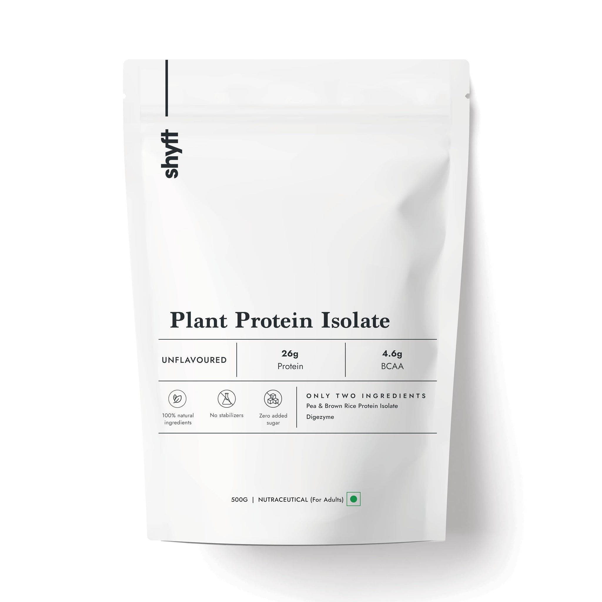 Shyft Plant Protein Isolate Pea Rice Powder, 24g Protein, 4.2g BCAA, No Added Sugar (31)