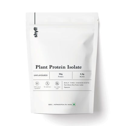 Shyft Plant Protein Isolate Pea Rice Powder, 24g Protein, 4.2g BCAA, No Added Sugar (31)
